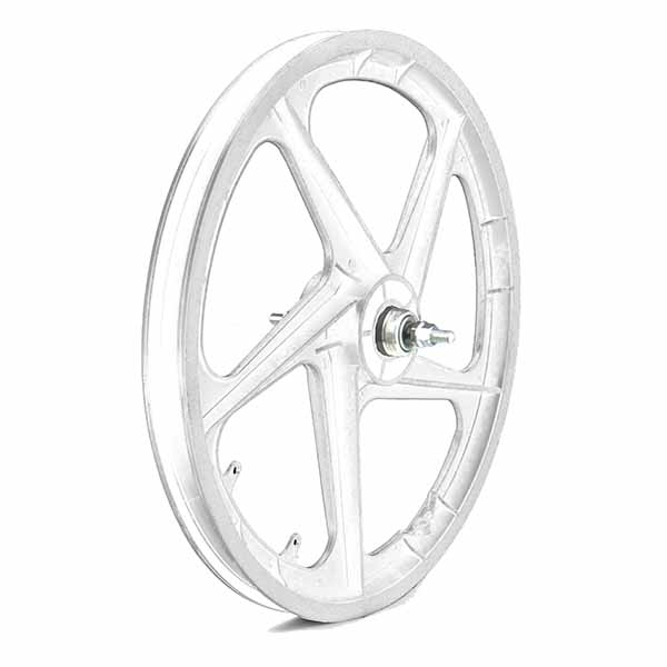 RUEDA TRASERA PLASTICO BMX, COLOR BLANCO