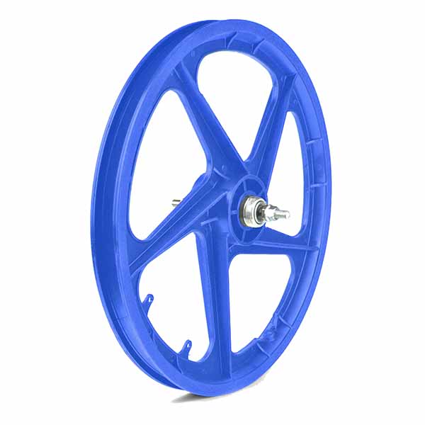 RUEDA TRASERA PLASTICO BMX, COLOR AZUL