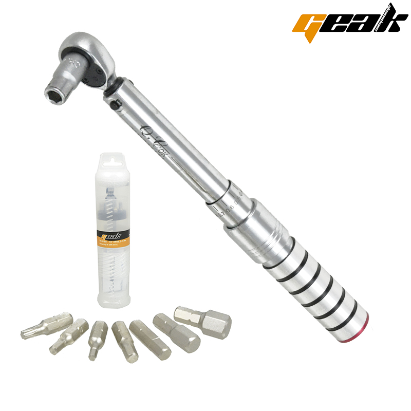 LLAVE DINAMOMÉTRICA "GEAK" 2-15NM, VARIAS BOCAS