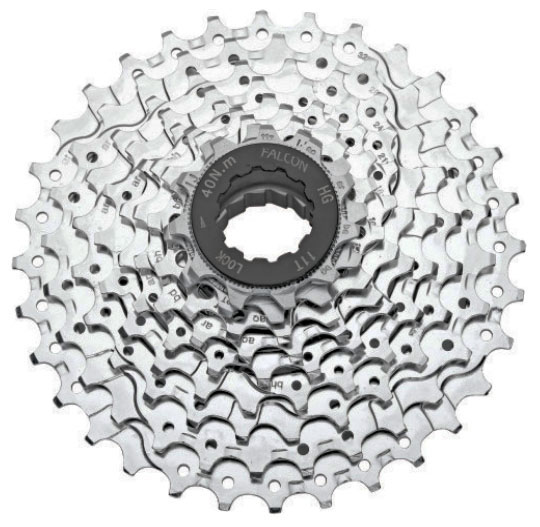 CASSETTE 8-VEL " FALCON" 11-32T PLATA QW