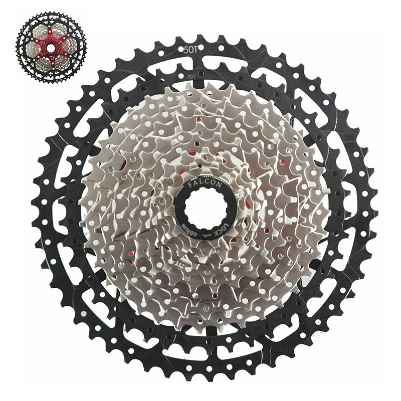 CASSETTE 11-VEL " FALCON" 11-50T PLATA/NEGRO