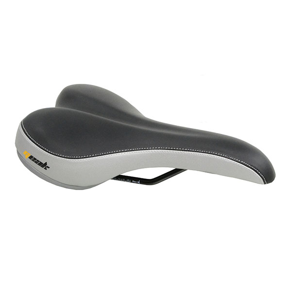 SILLIN GEL "VELO" CON LOGO GEAK GRIS/NEGRO 260x150mm