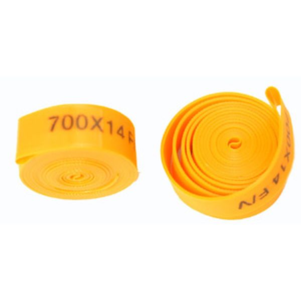 PAR FONDO LLANTA 700X14MM COLOR NARANJA QW