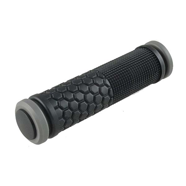 PAR PUÑOS GRIS/NEGRO LARGO 130 MM