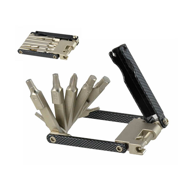 LLAVE HERRAMIENTAS 12 EN 1 IMITACION CARBONO (BLISTER GEAK)