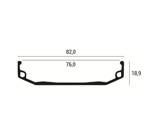 [RIM20K] LLANTA 20x3.5/4.0 ALUM NEGRA 36H FAT BIKE