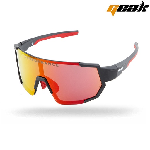 [GA001] GAFAS CICLISTA "GEAK" GREY PERFORMANCE CON FUNDA