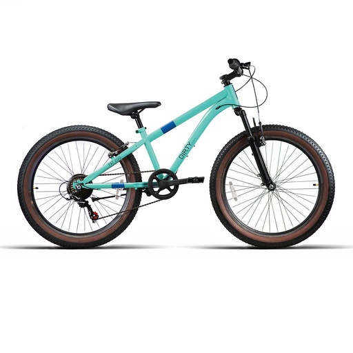 [34103] BICI 24" NIÑO ACERO "FAT200" 1x7VEL C/SUSP MENTA 2025