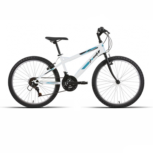 [34602] BICI 24" UNISEX "ECONOMICA" 18VEL BLANCA 2025