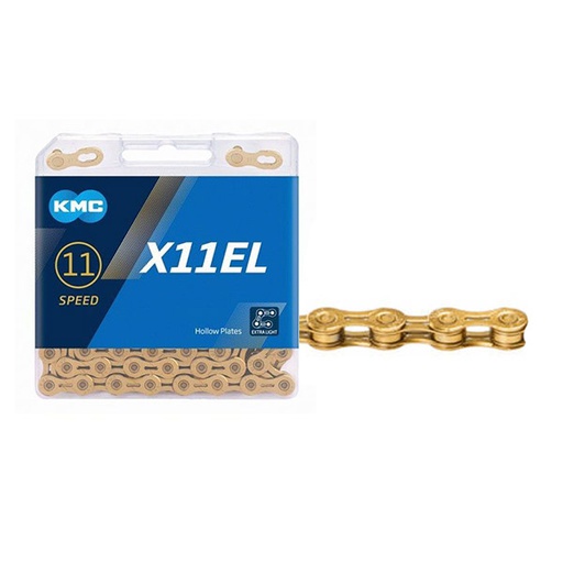 [99330] CADENA 11 VELOCIDADES, KMC X11EL 1/2"1/128" 118L GOLD