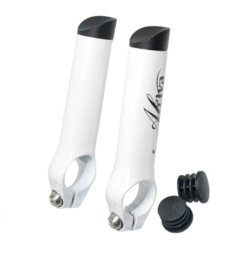 [38471] PROTESIS MANILLAR "AKIVA" ALUMINIO BLANCO L:90MM