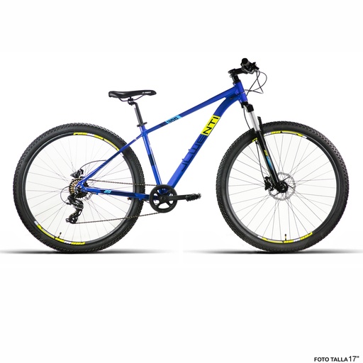[37263M] BICI 29" ALUM AZUL F/D HIDRA. "RC300" SHIMANO 1x8VEL T-17