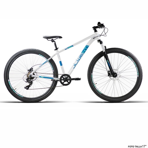 [37264S] BICI 29" ALUM BLANCA F/D HIDRA. "RC300" SHIMANO 1x8VEL T-15