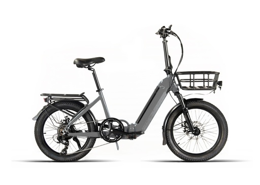 [EB504D] E-BIKE PLEGABLE 20" 7VEL "MOD MOVE" GRIS (SIN CESTA)