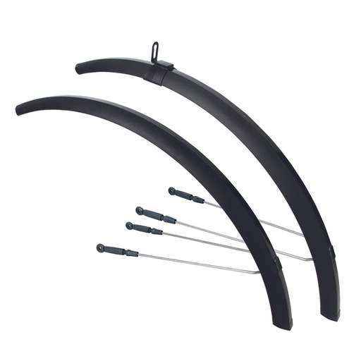 [88117] GUARDABARROS 28x1.60/2.00" PVC VARILLAS AJUSTABLES E-BIKE