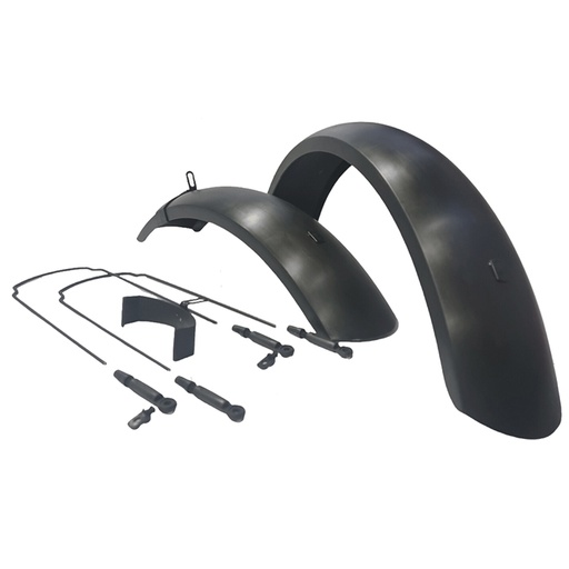 [88119] GUARDABARROS 20x3.50/4.00" PVC FAT BIKE VARILLAS AJUSTABLES