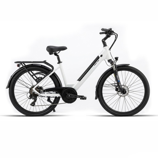 [EB505B] E-BIKE CTB 26" ALUMINIO F/D HID BLANCA 7VEL