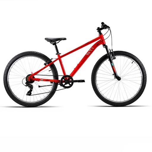 [37332S] BICI 26" HOMBRE ACERO C/SUSP "SHIMANO" 1x7 ROJO T-14