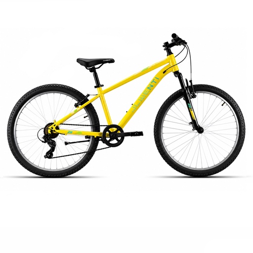 [37334S] BICI 26" HOMBRE ACERO C/SUSP "SHIMANO" 1x7 AMARILLO T-14
