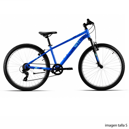 [37333M] BICI 26" HOMBRE ACERO C/SUSP "SHIMANO" 1x7 AZUL T-17