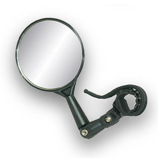 [38547] ESPEJO RETROVISOR PLASTICO REGULABLE NEGRO