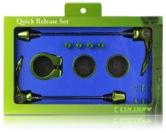 [38836] CONJUNTO DE CIERRES ALUMINIO EN VERDE (CAJA) QW10