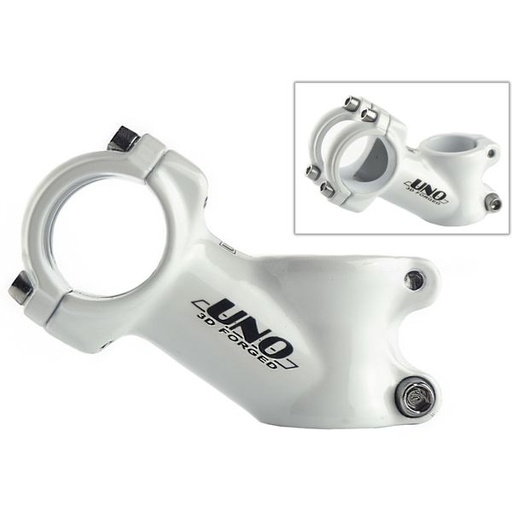 [38919] POTECIA ALUMINIO BLANCO "UNO" 28,6MM 70MM 31,8MM QW