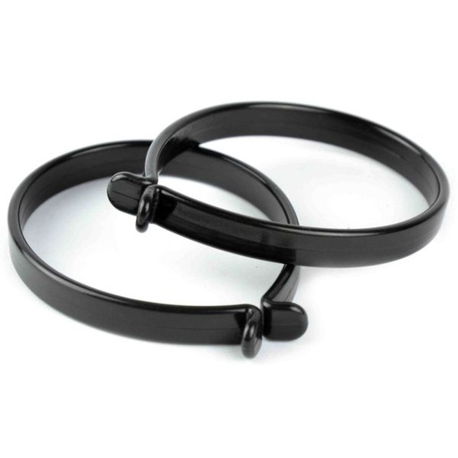 [38925] TROUSER BANDS, PVC BLACK, BLISTER (PAIRS)