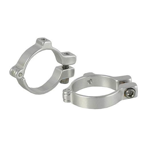 [40201] ABRAZADERA PORTABIDON, 34.9MM,  ALUMININIO PLATA QW