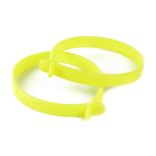 [40222] TROUSER BANDS, YELLOW (PAIRS)