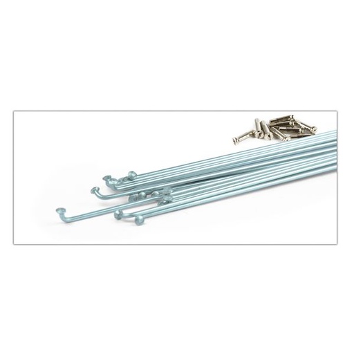 [40705] RADIOS 254MM PLATA INOXIDABLE (144 PIEZAS)