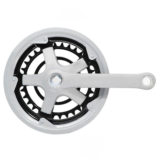 [25010] JGO.BIELAS 152MM 32/42 DIENTES ACERO PLASTIFICADO GRIS 2VEL