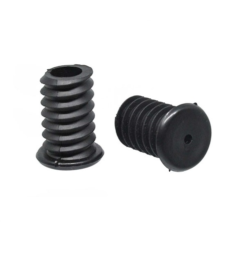 [40761] PAR TERMINAL MANILLAR DE 19.9MM,TAPON DE PLASTICO