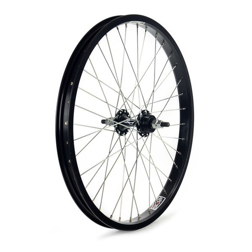[79641] RUEDA TRASERA BMX EN NEGRO ALUMINIO 36H