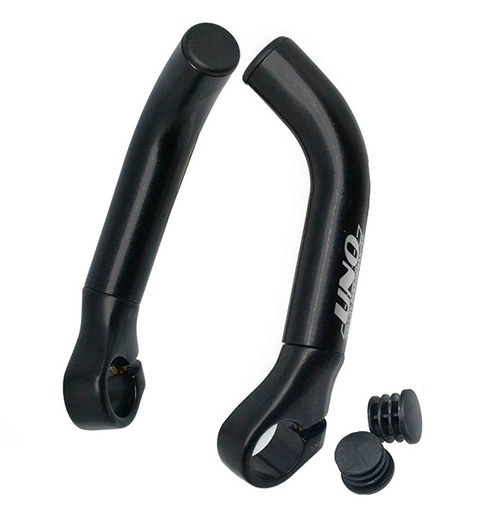 [79791] BARD-END "UNO" BLACK COLOR CURVED L:140MM