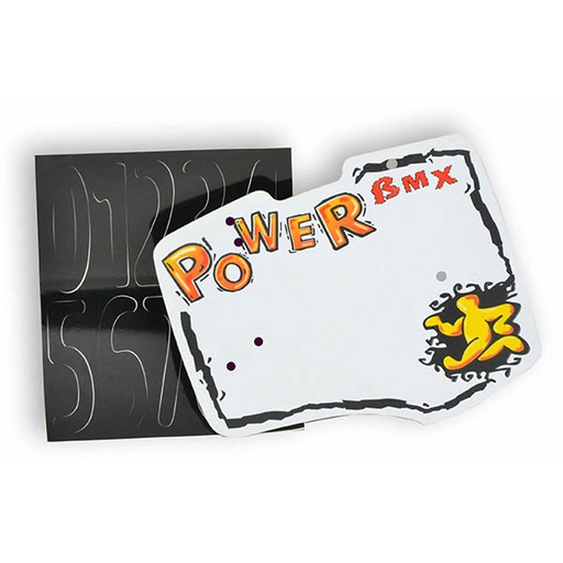 [79817] PLACA BMX "POWER BMX",PLASTICO