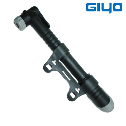 [79883] MINI INFLADOR "GIYO"9" PLASTICO NEGRO