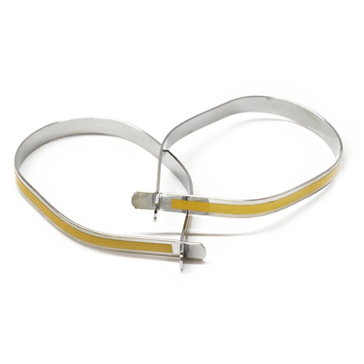 [79977] TROUSER BANDS, STEEL W/REFLECTOR (PAIRS)