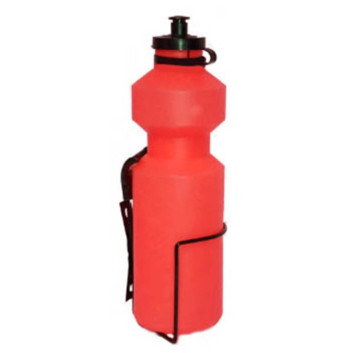 [80471] CONJUNTO BIDON+PORTABIDON ACERO,ROJO