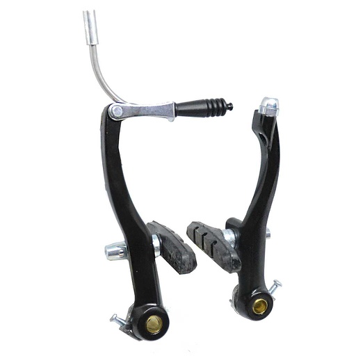 [80483] FRENOS V-BRAKE 4PCS ALUMINIO NEGRO 110MM MUELLE LARGO