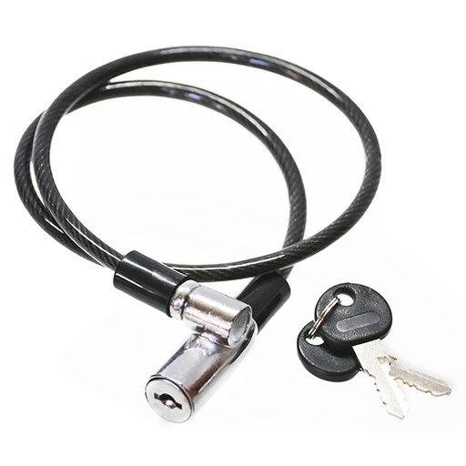 [80541] CANDADO 8X65,NEGRO,CON LLAVE