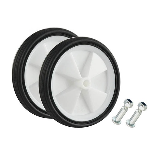[80577] PAR RUEDAS ESTBILIZADORES PLASTICO BLANCO-80064