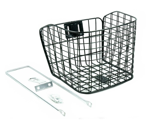 [80594] CESTA 26" NEGRA CON VARILLAS 330X240MM