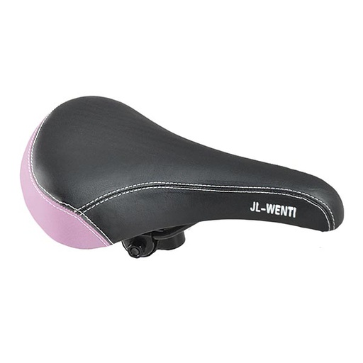 [80659] SILLIN MTB-24/26" "JL-WENTI" NEGRO/ROSA C/NUEZ 260x170mm