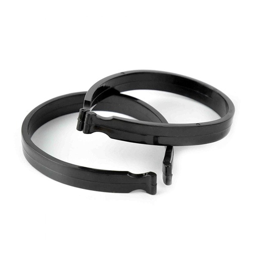 [80685] TROUSER BANDS, 2/PCS BLACK COLOR. QW