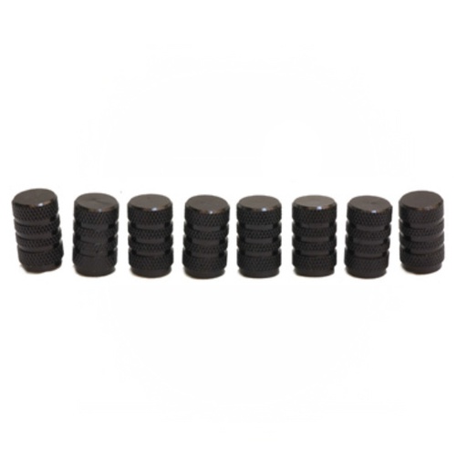 [80812] TAPONES VALVULA ALUMINIO EN NEGRO,CHF-09Q (8 PIEZAS)
