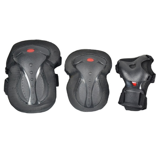 [80879] CONJUNTO RODILLERA-CODERA-MUÑEQUERA EN NEGRO INFANTIL