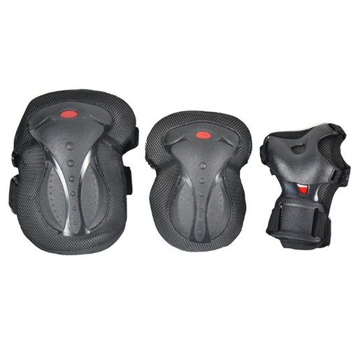 [80879] CONJUNTO RODILLERA-CODERA-MUÑEQUERA EN NEGRO INFANTIL