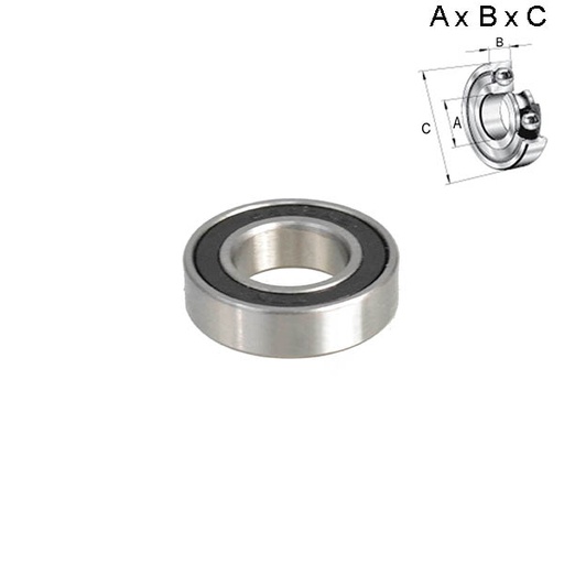 [80905] RODAMIENTO SELLADO 17x7x30mm 6903Z (PEDALIER)