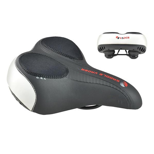 [80987] SILLIN CONFORT C/ELASTOMEROS NEGRO/BLANCO 270x220mm QW